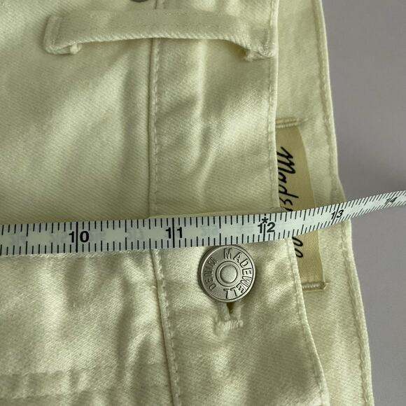 Madewell The Perfect Vintage Jean Tile White Raw Hem Edition‎ Size 29 - Picture 7 of 8
